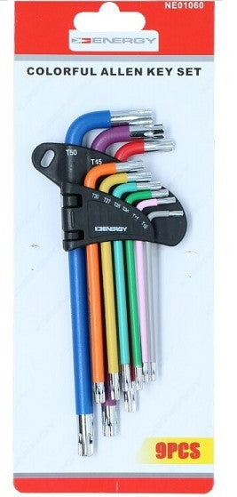 Set of 9 Torx keys, NE01060