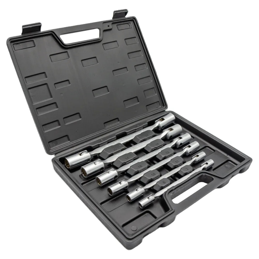 Set of double-ended socket wrenches 8-19 mm