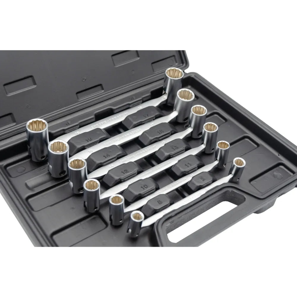 Divu galu uzgriežņu atslēgu komplekts 8-19 mm