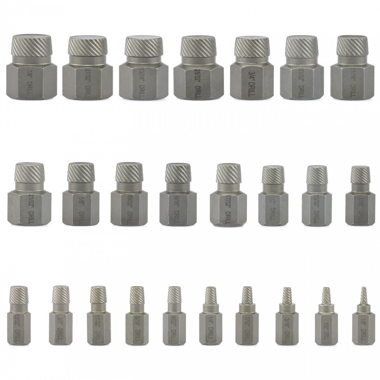 Skrūvgriežu komplekts ar salūzušiem galiem, 25 gab., 3-23 mm, 03-1175