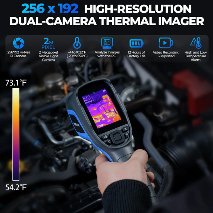 TC005 handheld thermal imager with high resolution