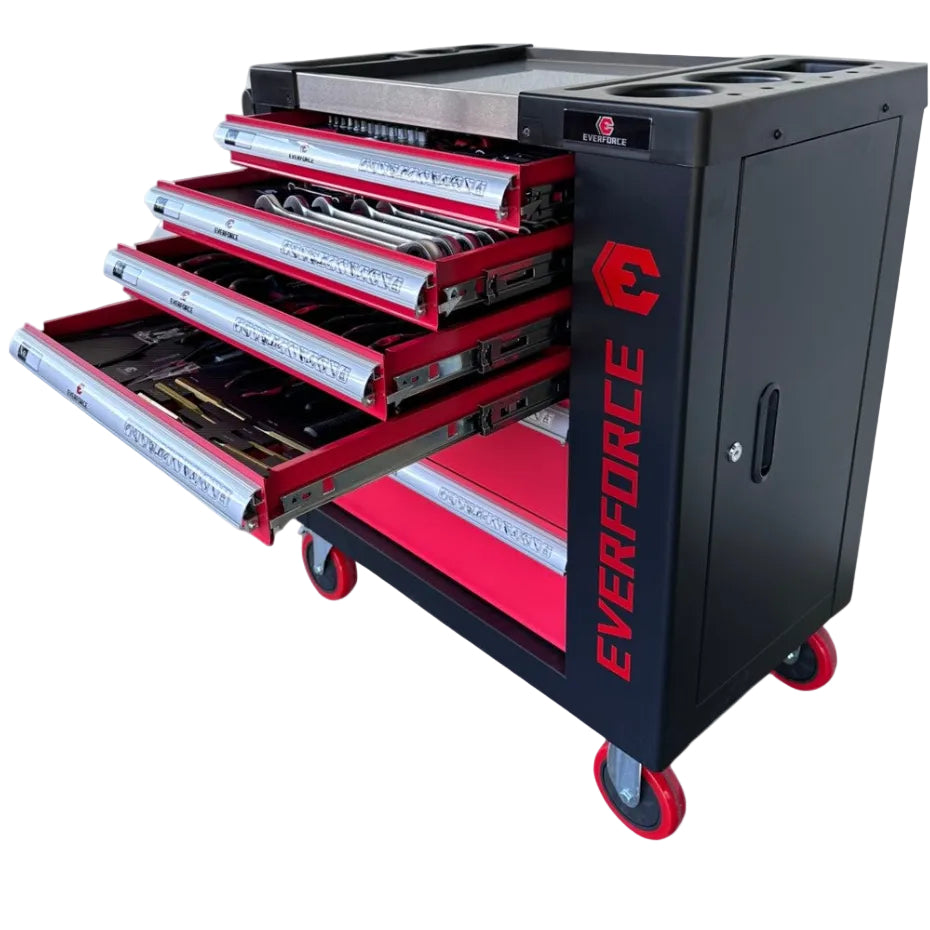 ИНСТРУМЕНТАЛЬНАЯ ТЕЛЕЖКА – 6 ЯЩИКОВ С 4 ПОЛНЫМИ 147 ПРЕДМЕТАМИ 04-1012