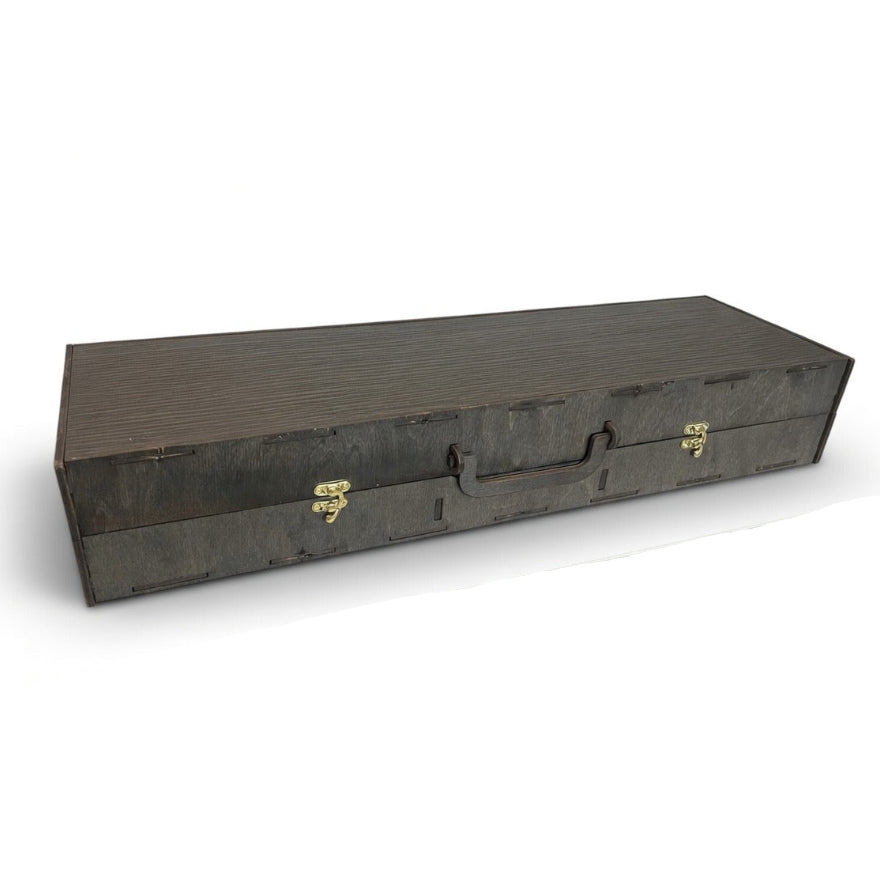 "The Chef" Premium BBQ & Grill Set in a Dark Veneer Case
