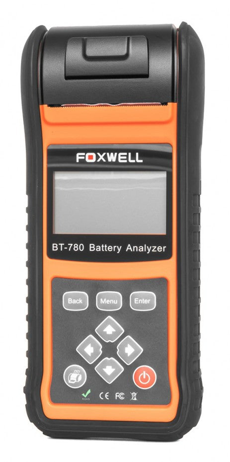 Akumulatora un uzlādes un iedarbināšanas sistēmas analizators Foxwell BT780 ar printeri