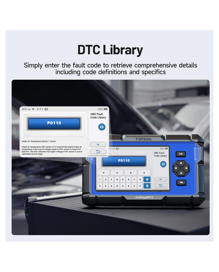 ArtiDiag600S diagnostikas ierīce TOPDON