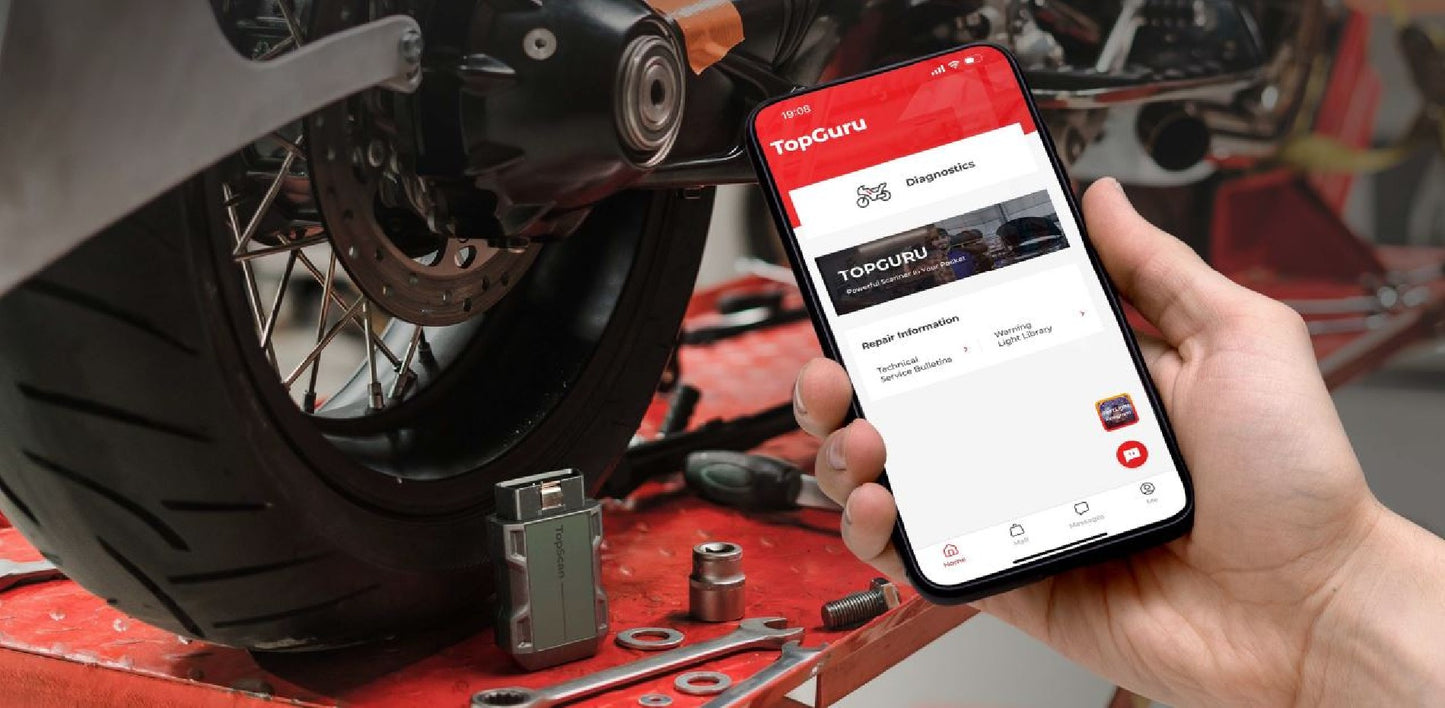 Диагностика мотоциклов по Bluetooth TOPSCAN MOTO