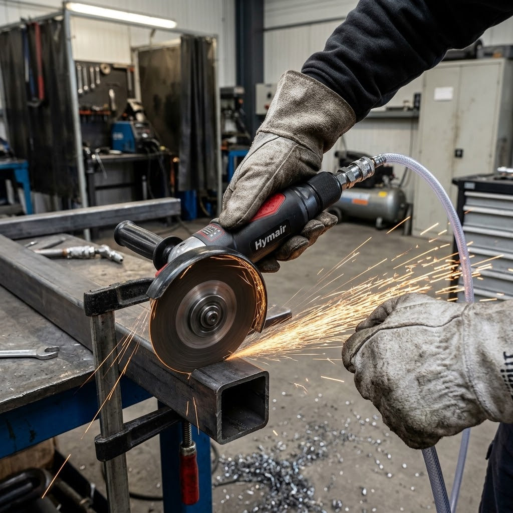Pneumatic angle grinder 5" with speed ring AT-285B