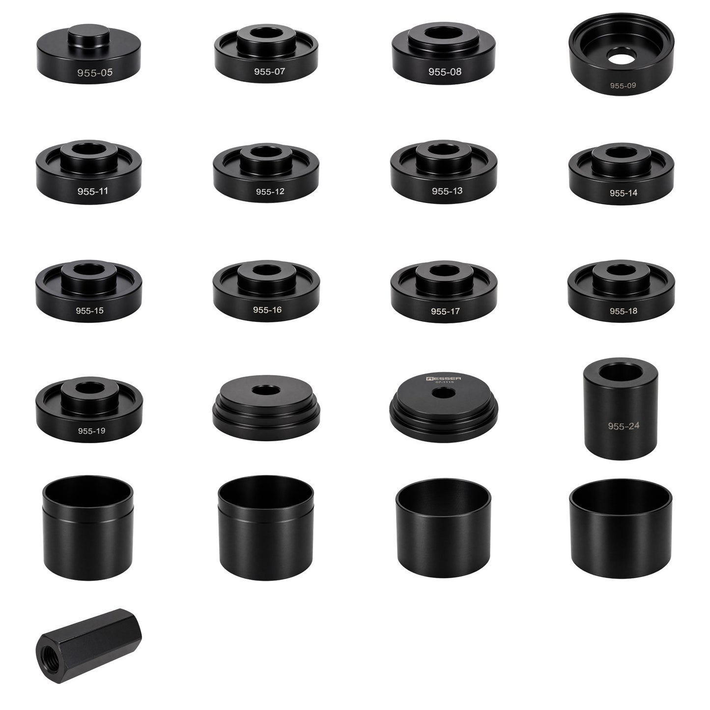 Priekšējā rumbas gultņa novilcējs 50–88 mm, 25 daļu komplekts, Resser
