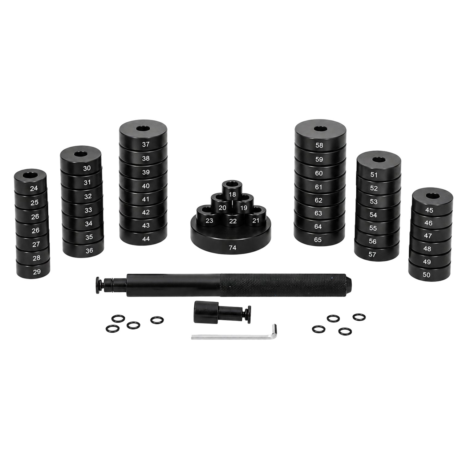 Rumbas gultņu novilcējs 18–65 mm, 52 daļu komplekts, Resser