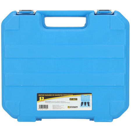 9-piece socket set for slotted nuts