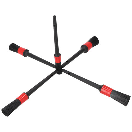 Car detailing and cleaning brushes, 5-piece set