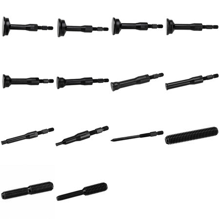 Inertia puller for bearings, set of 16 pieces