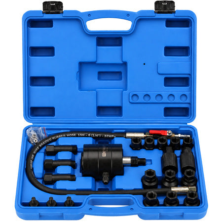 Pneumatic injector puller with adapters, 21-piece set