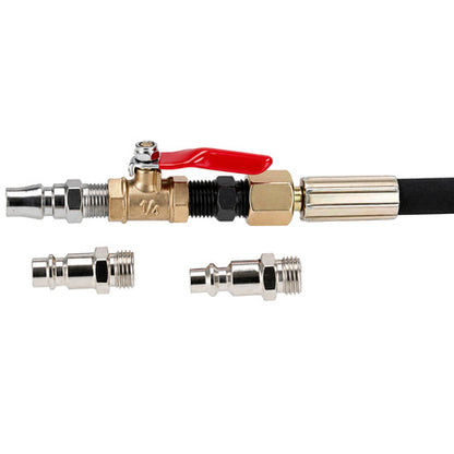 Pneumatic injector puller with adapters, 21-piece set
