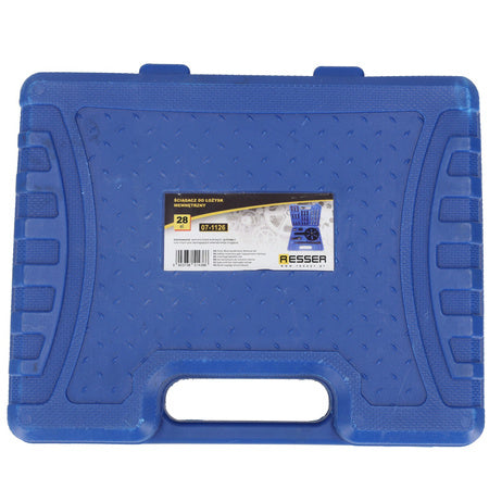 Puller for pulley bearings, internal set of 28 pieces