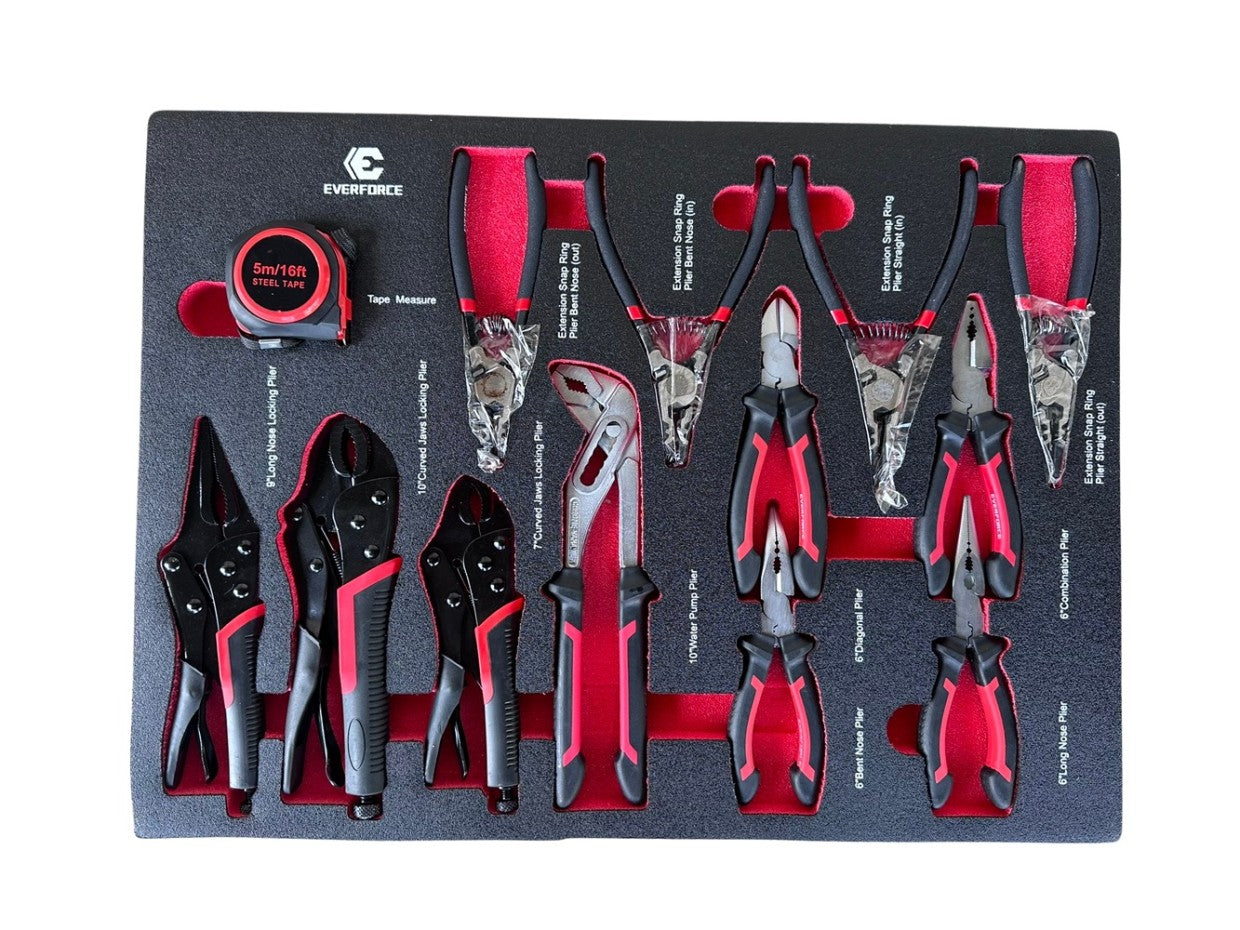 Instrumentu ratiņi Everforce – 12 kastes, 11 pilnas kastes, 293 vienības, artikuls 04-1011
