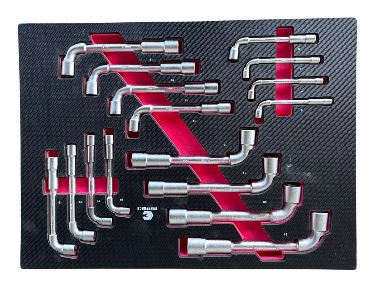 Everforce Tool Cart - 7 Drawers, 7 Full Drawers, 226 Pieces, 04-1010, Buy in Riga a Tool Set: Ratchets, Sockets, Bits, Wrenches