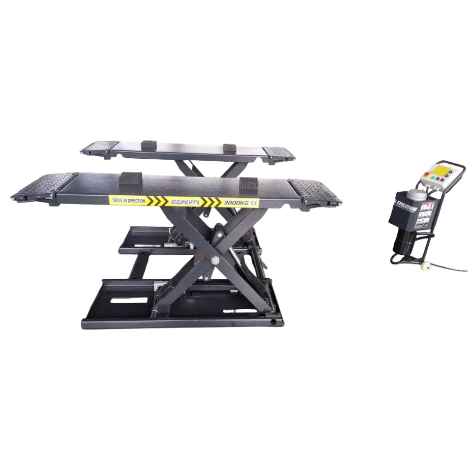 EVO-3000E šķērveida mobilais pacēlājs ar automātisko bloķēšanu