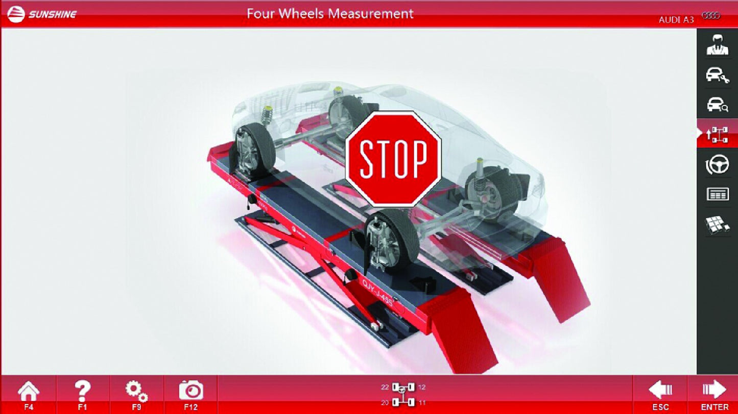 Настенный стенд для регулировки развала-схождения GeoMaster 9000 3D Technology
