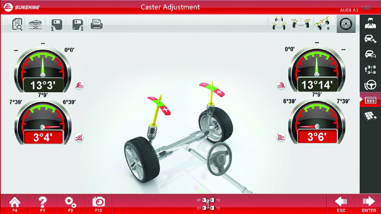 Настенный стенд для регулировки развала-схождения GeoMaster 9000 3D Technology