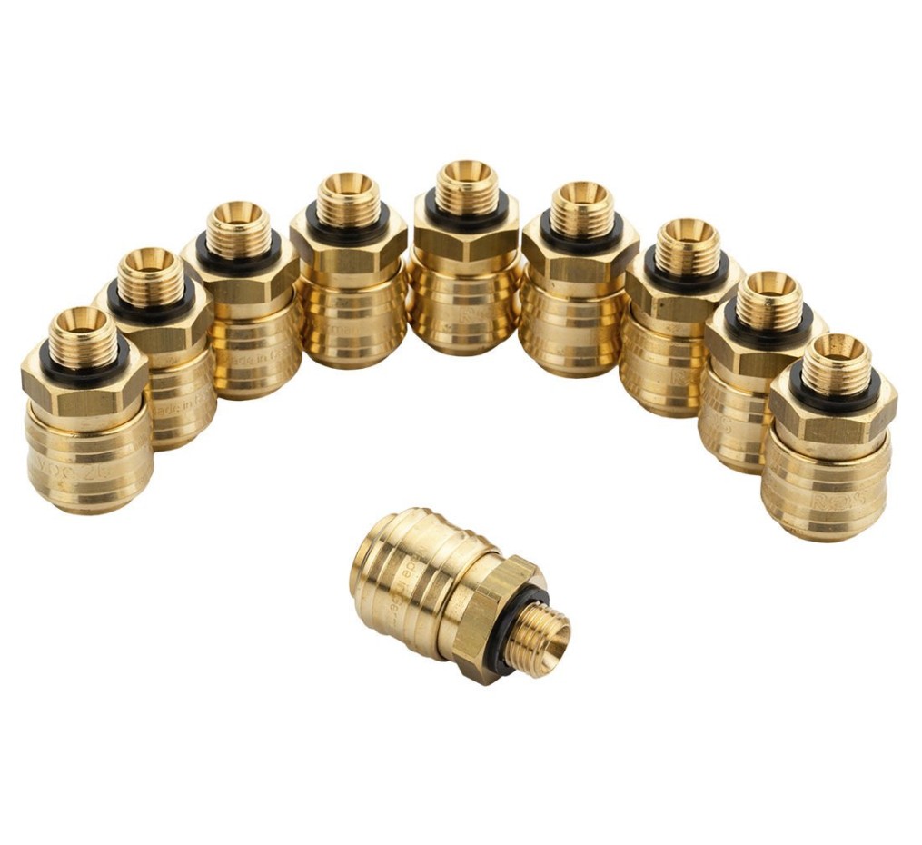 Quick connect coupling with external thread 1/4 1pc. 05-02-15