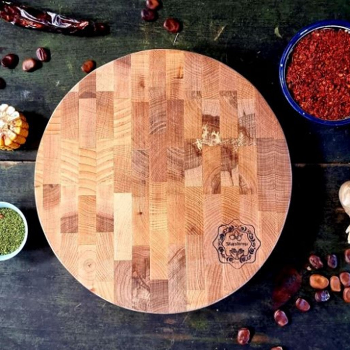 Solid cutting board 27x27x4.5cm Maysternya