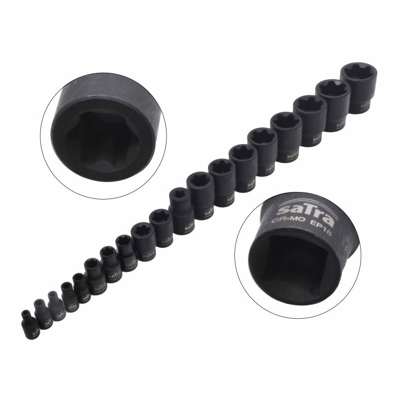 E-TORX Plus impact socket set 19 pcs. S-90230