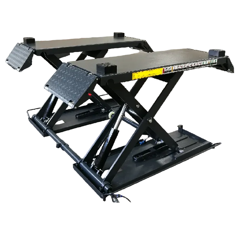 Мобильный ножничный подъемник JH-3500SE с автоматическими фиксаторами.