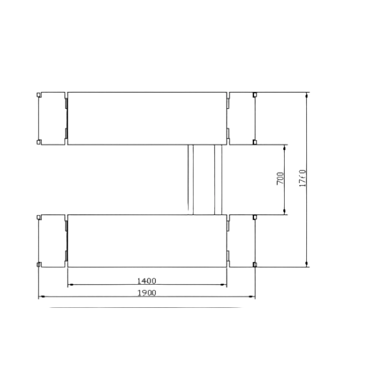 Мобильный ножничный подъемник JH-3500SE с автоматическими фиксаторами.