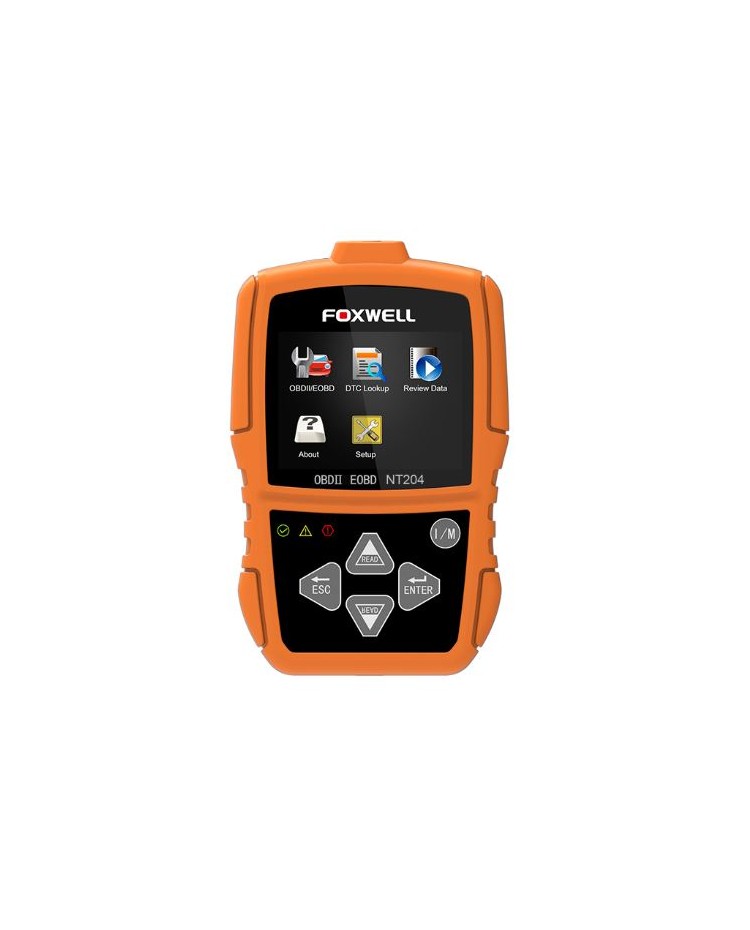 OBDII/EOBD kļūdu, parametru un kodu lasītājs Foxwell NT204 ar krāsu ekrānu