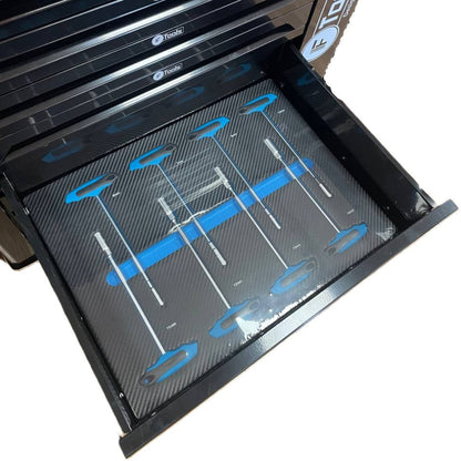 FTools Mobile Tool Trolley with 7 Drawers (7/7 Drawers), Black.