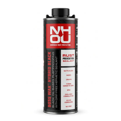 Антикоррозийное покрытие-масло на основе воска NHOU Boss Wax Hybrid для днища (матовое черное)