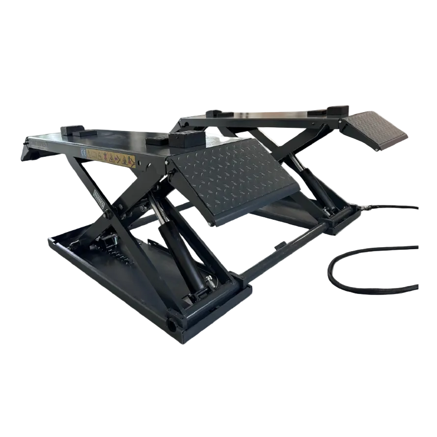 SM-3500E Mobile scissor lift with automatic locking