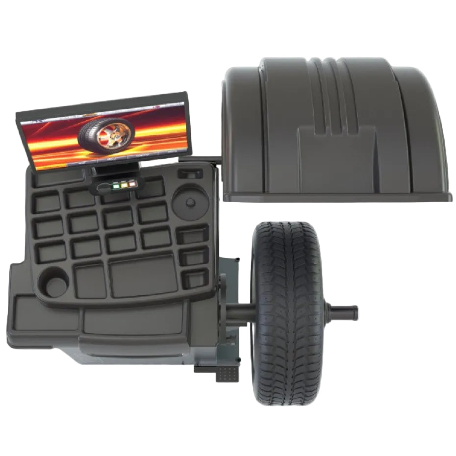 SMB7000P Professional wheel balancing machine with PNEUMATIC LOCK and LASER POINTER SYSTEM