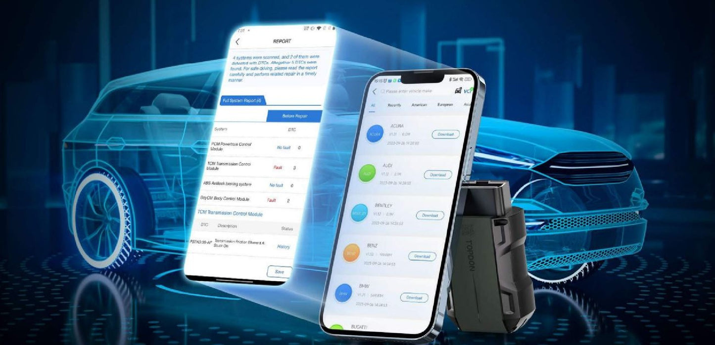 Диагностический модуль TOPSCAN PRO Bluetooth для автомобилей