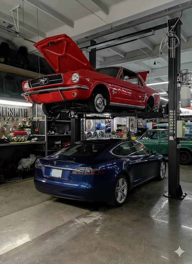 Mašīnas EVO-40DEH divu statņu pacēlājam ar celtspēju 4000 kg, EVOLUTION/230/400 V